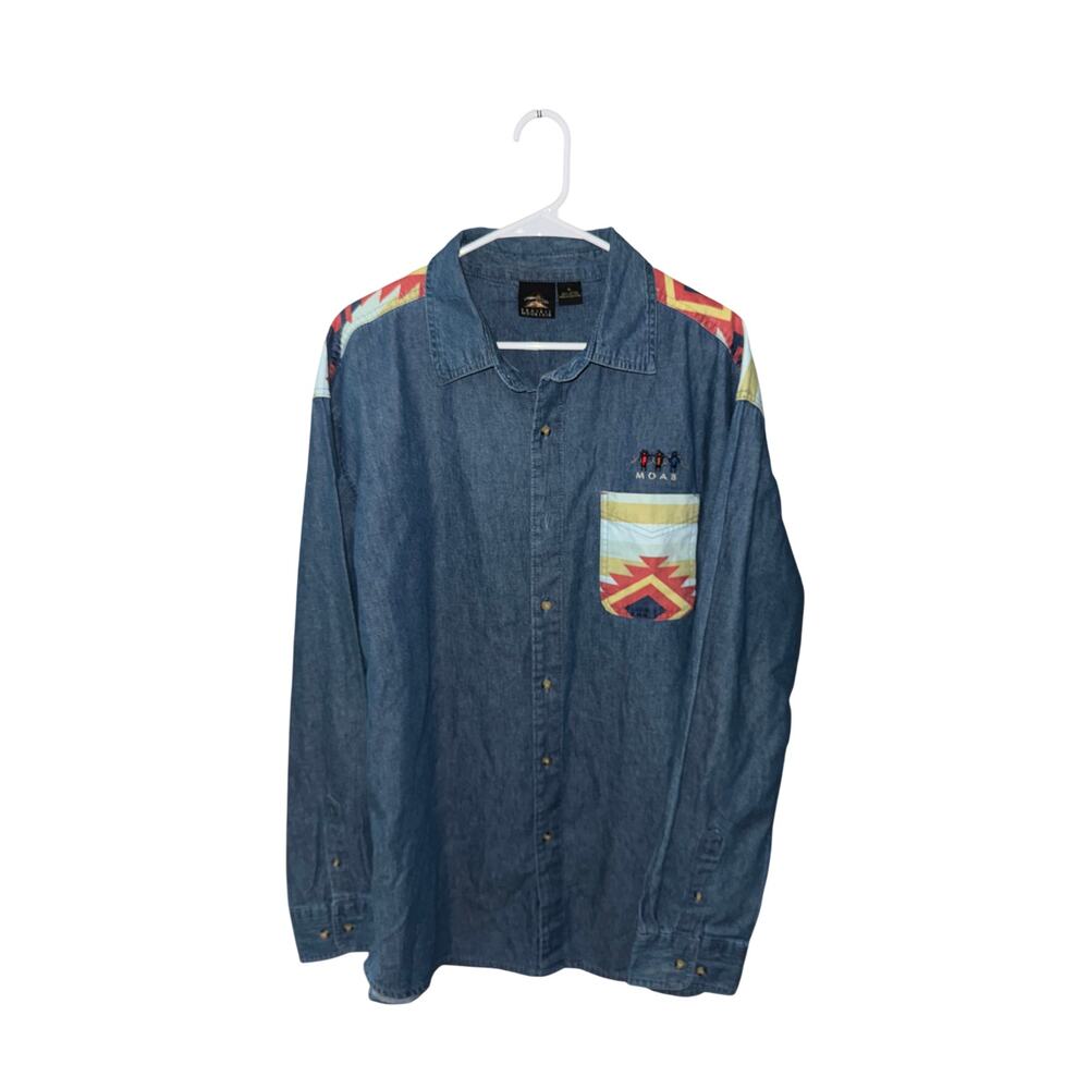 Moab Denim and Tribal Button Down